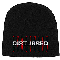 Disturbed winter beanie cap, Red Evolution