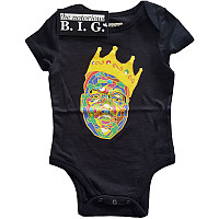 Notorious B.I.G. baby body t-shirt, Crown Black, kids