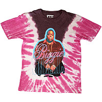 Notorious B.I.G. t-shirt, Neon Glow Dip Dye Wash Pink, men´s