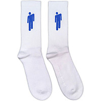 Billie Eilish ponožky, Blue Blohsh White, unisex - velikost 7 až 11 (40 až 45 EU)