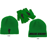 Billie Eilish set winter čepice a gloves, Blohsh Green, unisex