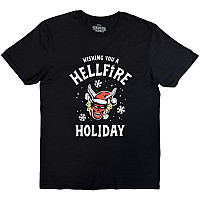 Stranger Things t-shirt, Wishing You A Hell Fire Black, men´s