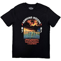 Stranger Things t-shirt, Hawkins 008 Black, men´s