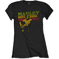 Bob Marley t-shirt, Roots, Rock, Reggae Black, ladies