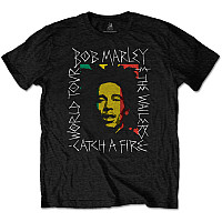 Bob Marley t-shirt, Rasta Scratch Black, men´s