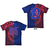 Bob Marley t-shirt, Trippy Text Dye Wash BP Red & Blue, men´s