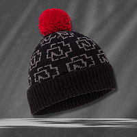 Rammstein winter beanie cap, Bobble Beanie Black One Size, unisex
