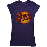 David Bowie t-shirt, Vintage Diamond Dogs Logo Girly Purple, ladies