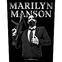 Marilyn Manson back patch 30x27x36 cm, Machine Gun