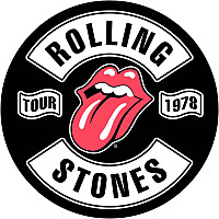 Rolling Stones back patch 29 cm, Tour 1978