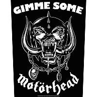 Motorhead back patch CO+PES 30x27x36 cm, Gimme Some Black