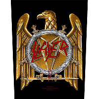 Slayer back patch CO+PES 30x27x36 cm, Golden Eagle