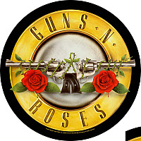 Guns N Roses back patch průměr 29 cm, Bullet Logo Black