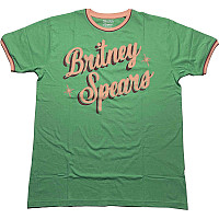 Britney Spears t-shirt, Retro Text Ringer Green, men´s