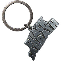 Black Sabbath kovová keychain 45x22.7mm, Silver Wavy Logo Zinc
