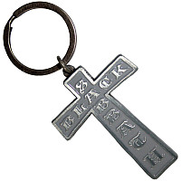 Black Sabbath kovová keychain 55mm, Cross Zinc