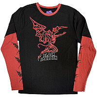 Black Sabbath t-shirt long rukáv, Red Henry Wavy Logo Black, men´s