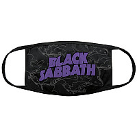 Black Sabbath bavlněná face mask na ústa, Distressed Logo Black