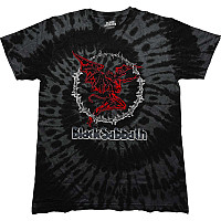 Black Sabbath t-shirt, Red Henry Dip Dye Wash Black, men´s