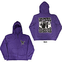 Black Sabbath mikina, Henry Pocket Logo Zipped BP Purple, men´s