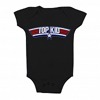 Top Gun baby body t-shirt, Top Kid Body Black, kids