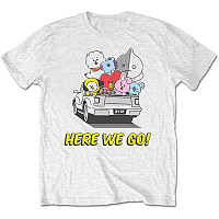 BT21 t-shirt, Here We Go White, men´s