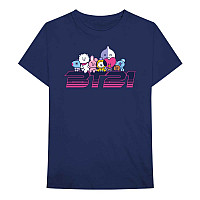 BT21 t-shirt, Space Wappen Logo Navy Blue, men´s