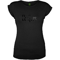 The Beatles t-shirt, Drop T Logo Hi-Build Black, ladies