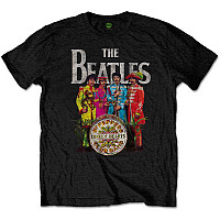 The Beatles t-shirt, Sgt Pepper FPO Black, men´s