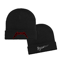 Metallica beanie cap, Cliff Burton Signature/Logo Black Cuffed