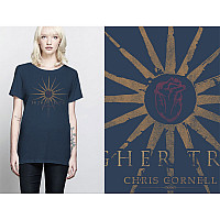 Chris Cornell t-shirt, Higher Truth Navy, ladies