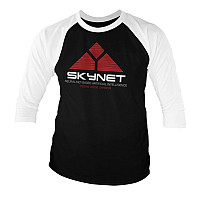 Terminator t-shirt, Skynet Baseball 3/4 Sleeve Black&White, men´s