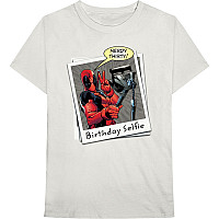 Deadpool t-shirt, Deadpool Birthday Selfie White, men´s