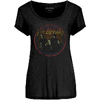 Def Leppard t-shirt, Vintage Circle Girly Black, ladies