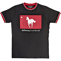 Deftones t-shirt, Star & Pony Ringer Black, men´s
