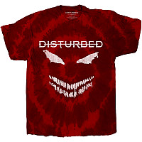 Disturbed t-shirt, Scary Face Dip-Dye Red, men´s