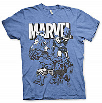 Marvel Comics t-shirt, Marvel Characters Blue, men´s