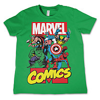 Marvel Comics t-shirt, Heroes Green, kids