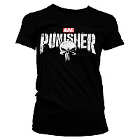 The Punisher t-shirt, Distressed Logo Girly, ladies