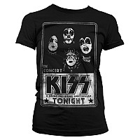 KISS t-shirt, KISS In Concert Distressed, ladies