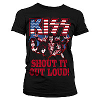 KISS t-shirt, Shout It Out Loud Black, ladies