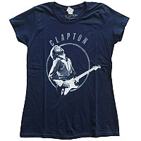 Eric Clapton t-shirt, Vintage Photo Girly Navy Blue, ladies