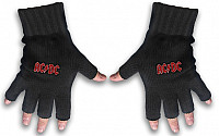 AC/DC fingerless gloves, Classic Red Logo