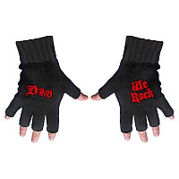 DIO fingerless gloves, Logo & We Rock