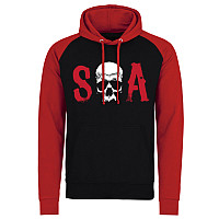Sons of Anarchy mikina, SOA Baseball Black & Red, men´s