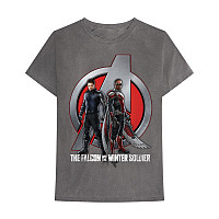 Marvel Comics t-shirt, Falcon & Winter Soldier A Logo Grey, men´s