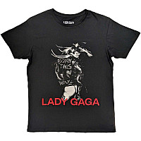 Lady Gaga t-shirt, Leather Jacket Black, men´s