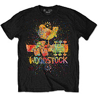Woodstock t-shirt, Splatter Black, men´s