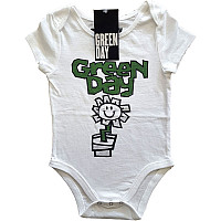 Green Day baby body t-shirt, Flower Pot White, kids