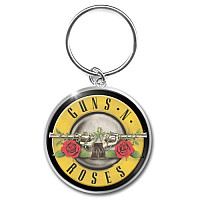 Guns N Roses keychain, Bullet Logo, uni
